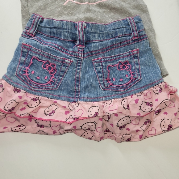 Hello Kitty Jean Skirt & Top - Picture 3 of 5